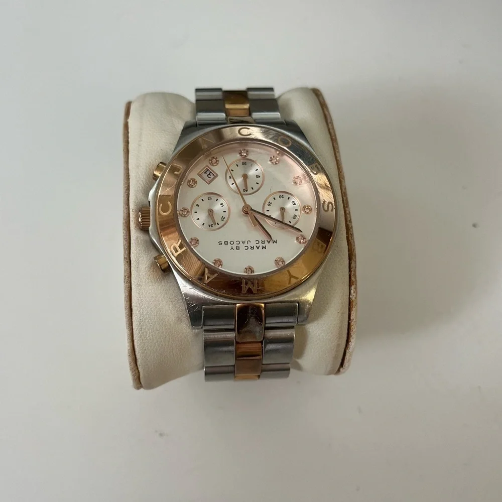 MARC by Marc Jacobs
Blade Two-Tone Watch, Stainless Steel/Rose Golden - Picture 2 of 7